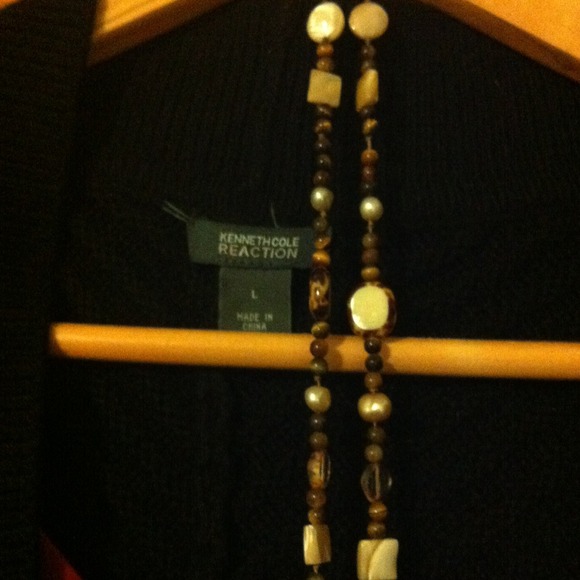 Sold!!!Kenneth Cole black long sweater - Picture 3 of 4