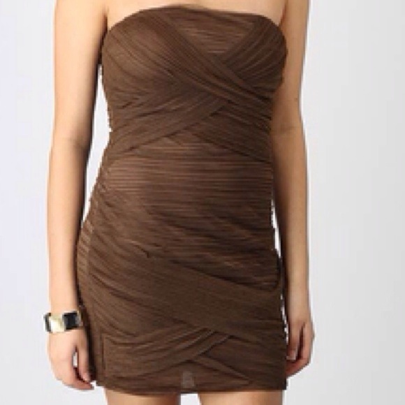 Chocolate halter dress