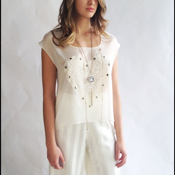 Studded Heart Top