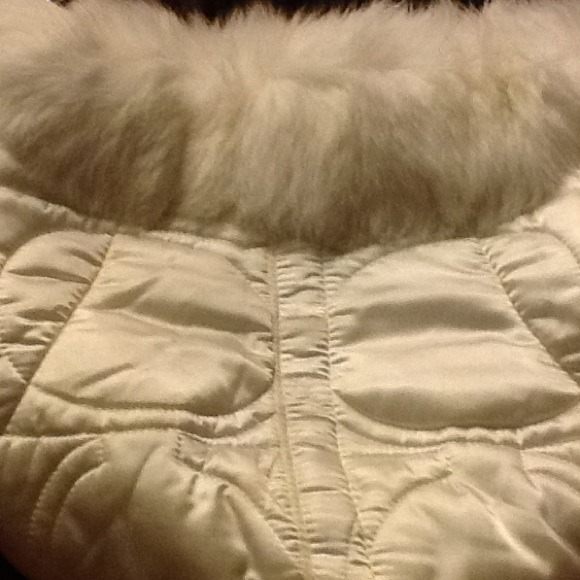 White Fur Coach Bag - Picture 2 of 4