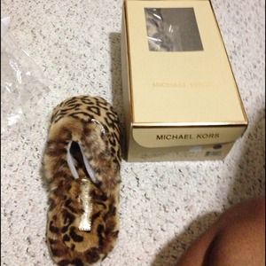 Michael Kors cheetah slippers