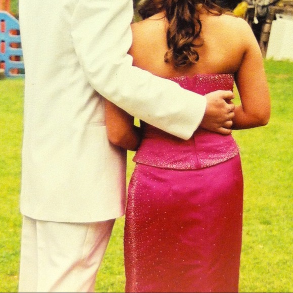 Hot Pink Formal dress - Picture 2 of 4