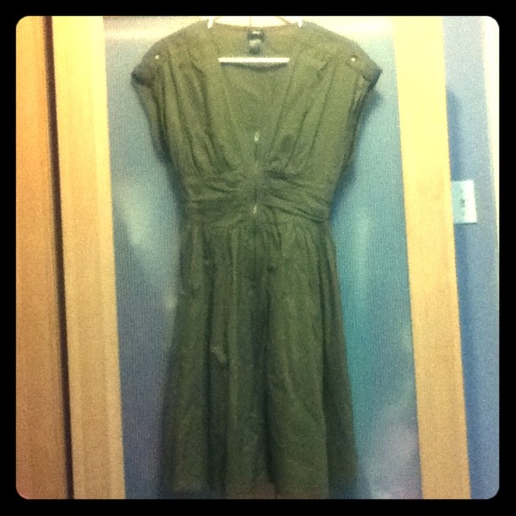 Olive green H&M dress