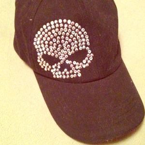 Harley Davidson Skull Bling Hat