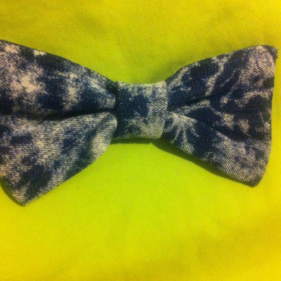 Denim Bow tie