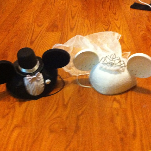 Official Disney World Bride & Groom Mickey Ears!!!