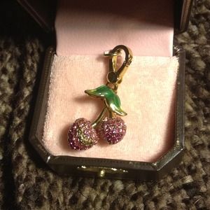 Pink juicy couture cherry charm