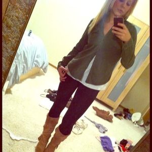 Aerie button up and zip tank bundle