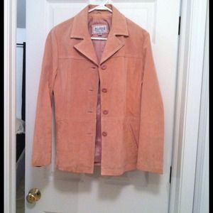 Pink suede jacket