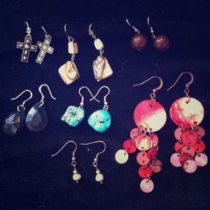 🚫TRADED🚫7 pair earring lot