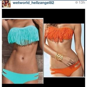 Hot fringe bathing suits