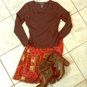 Cute milk chocolate brown banana republic tee