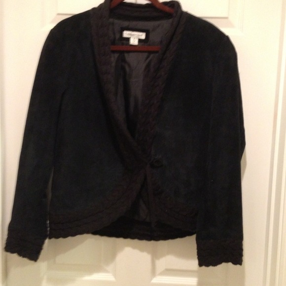 🌟🌟Reduced🌟AGAIN🌟-Suede and cable knot jacket