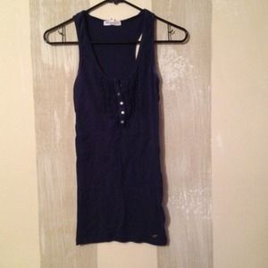 Navy blue tank. Worn once💜💜