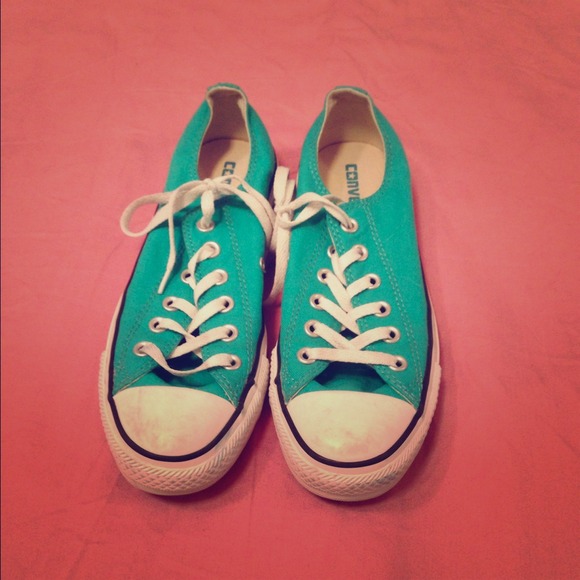 Sea Green Converse Sneakers
