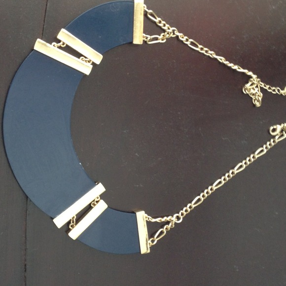 Blue and gold necklace - Picture 3 of 3