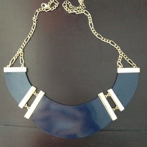 Blue and gold necklace