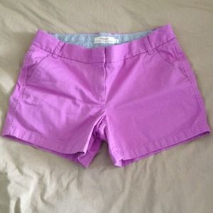 JCrew lilac 3" chino shorts