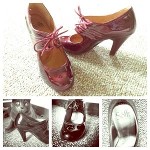 Size 5.5M dark cherry red Söfft 'Ferre' Mary Jane