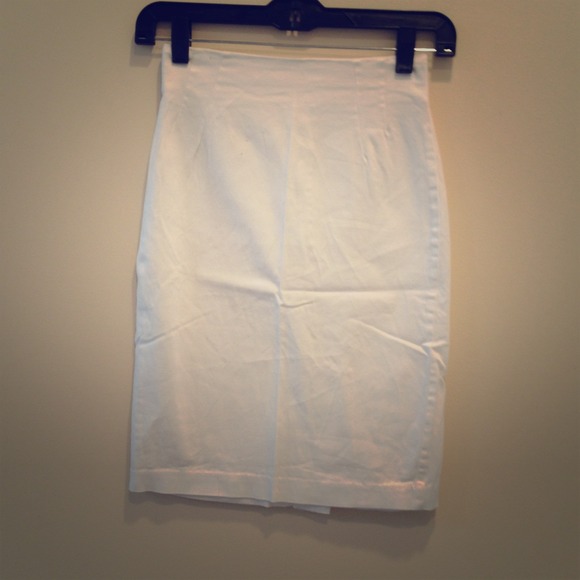 White Pencil Skirt