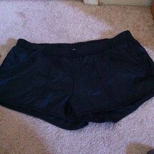 Black running shorts