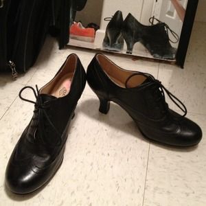 Old fashioned lace up heels