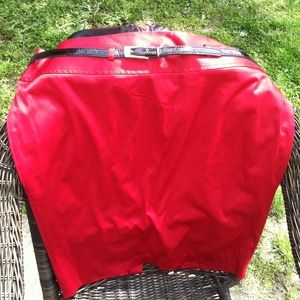 Torrid Santeen red pencil skirt NWT!