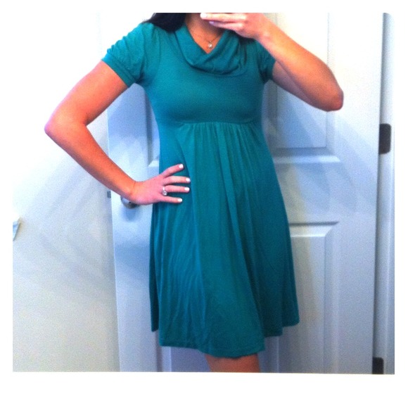 Green cotton dress!!