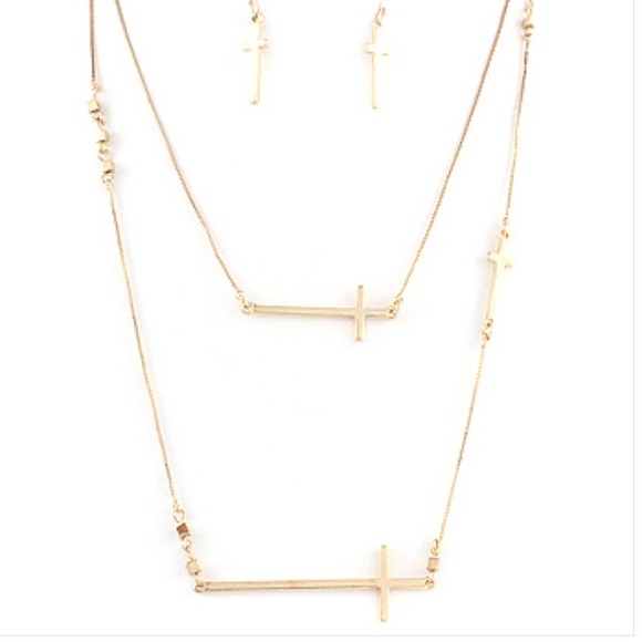 Faith Necklace and Earring Set