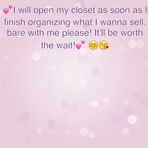 Closet opening soon!!
