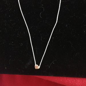 Sterling silver heart necklace