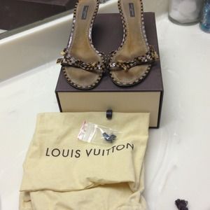 Louis Vuitton shoes with slight heel