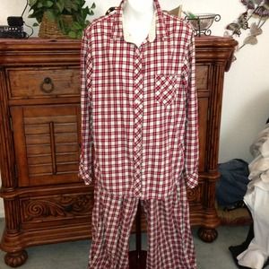 Cute Victoria's Secret Plaid Flannel Pajama Set