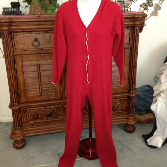 Victoria's Secret Long John Jane Thermal Pajamas-M
