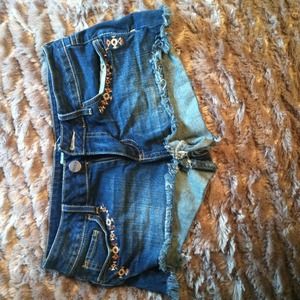 Denim shorts