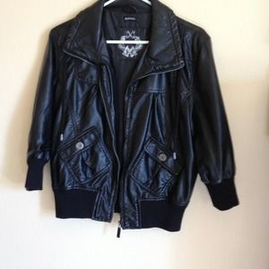 Faux leather jacket