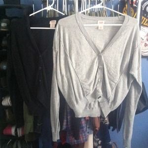 Size:M cardigan. Grey&black (BUNDLE)