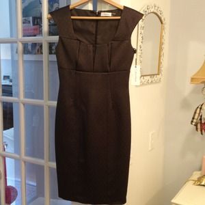 Calvin Klein charcoal cocktail dress