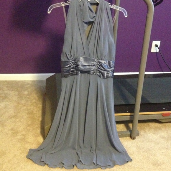 Greyish blue dress