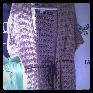 Crotchet light over sweater short sleeve