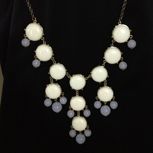 Cream bubble necklace.