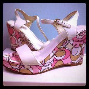 Coach wedges size 7