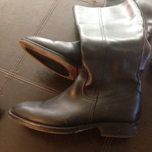 🚫SOLD🚫Jcrew tall  black leather boots sz 81/2