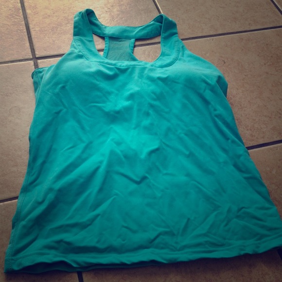 Bundled Turquoise work out top