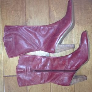 Steve Madden new lethal leather boots size 10