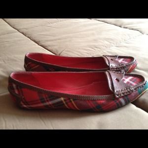 Burberry plaid flats