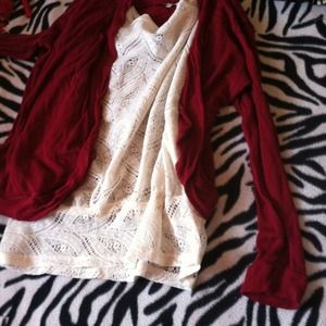 🚫SOLD🚫Long sleeve burgundy cover