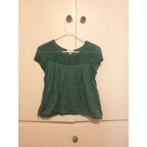 Urban Outfitters green crop top