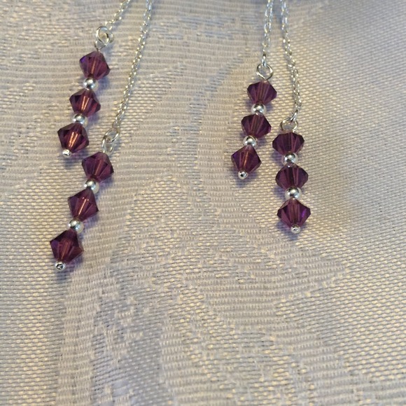 🎉Host Pick🎉Amethyst Crystal Earrings - Picture 2 of 3