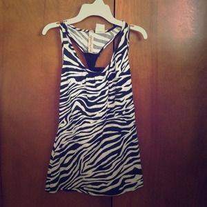 zebra print tank top